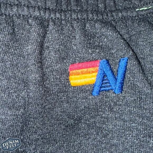 Aviator Nation Rainbow Stripe Sweatpants Black Jogger Style XS |RARE! SUPER SOFT - Picture 12 of 16